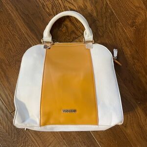 Vascara Handbag White and Gold Women's Bag- NWT